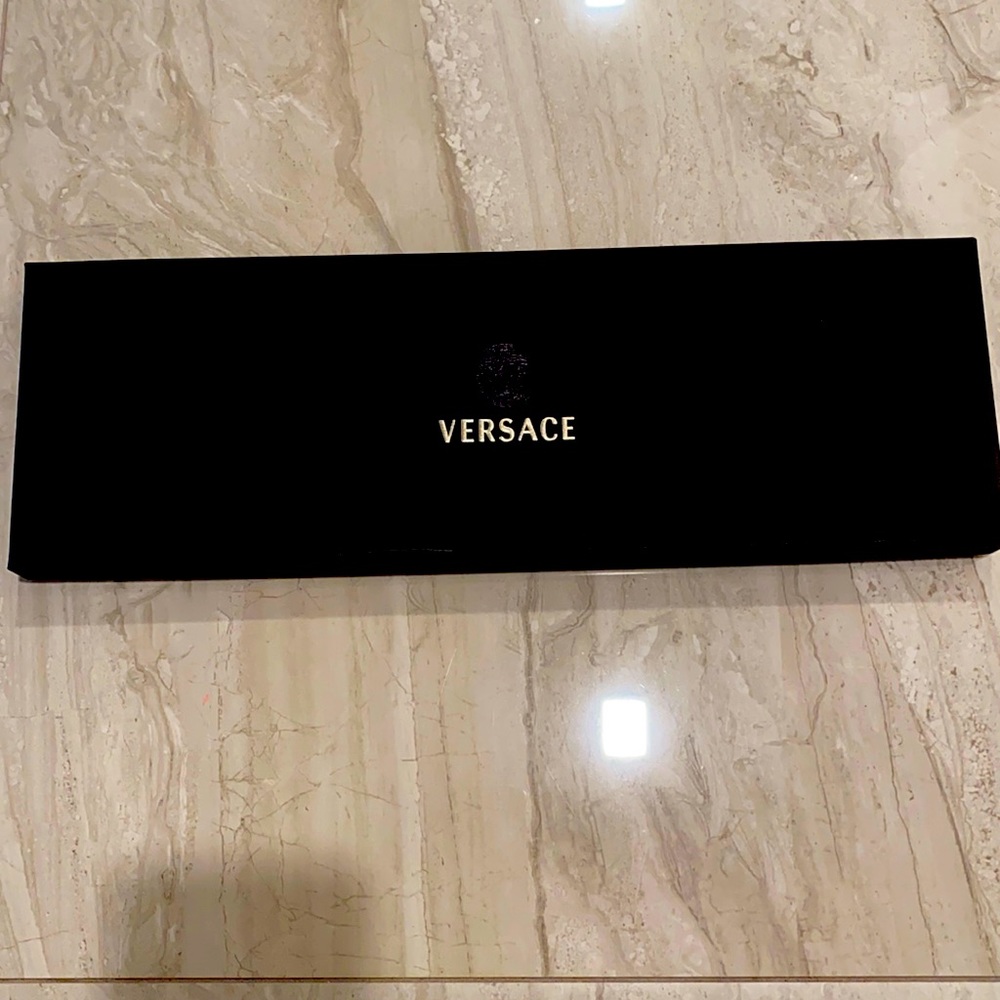 Yellow Versace tie
